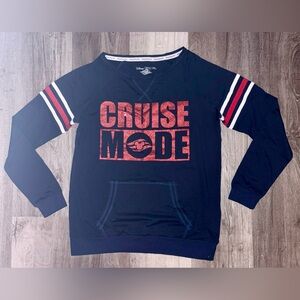 Disney Women’s Navy 'Cruise Mode' Long Sleeve Shirt